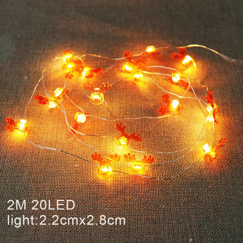 Battery-Operated LED Christmas Lights