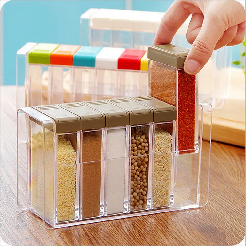 Transparent Seasoning Container Set