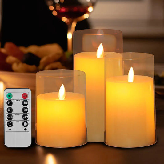 3Pcs LED Flameless Candles