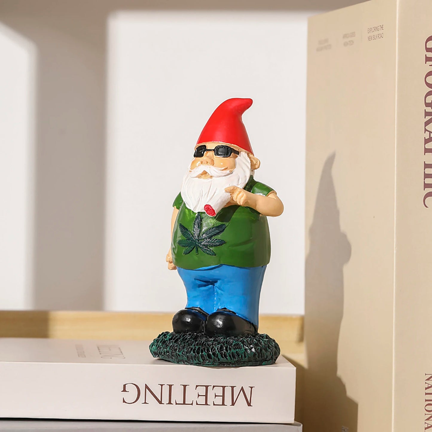 Smoking Gnomes Mini Resin Statue