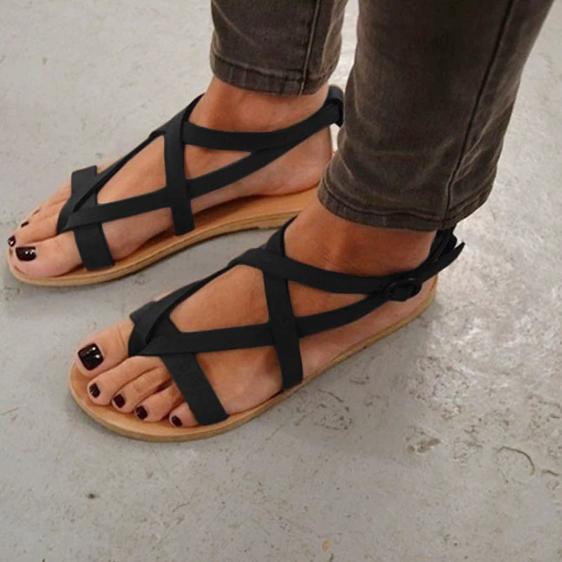 Female Flat Sandals for Beachwear (Sizes 43,42)