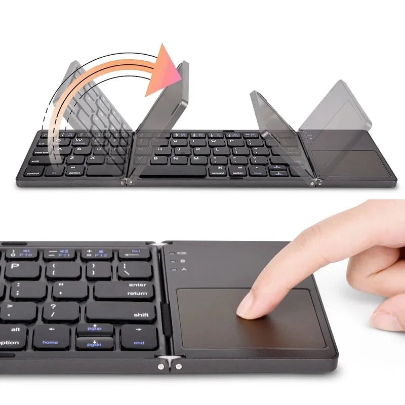 Wireless Folding Keyboard with Touchpad